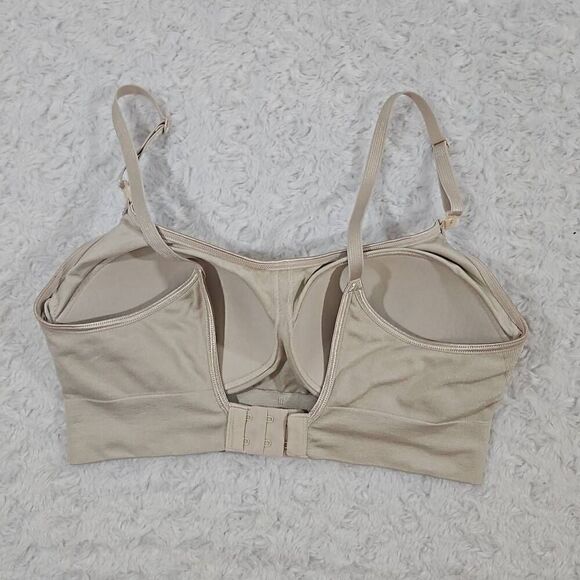 Warners Womens Size Medium Wireless Easy Does It Convertible Bra Tan Nude - Picture 3 of 6